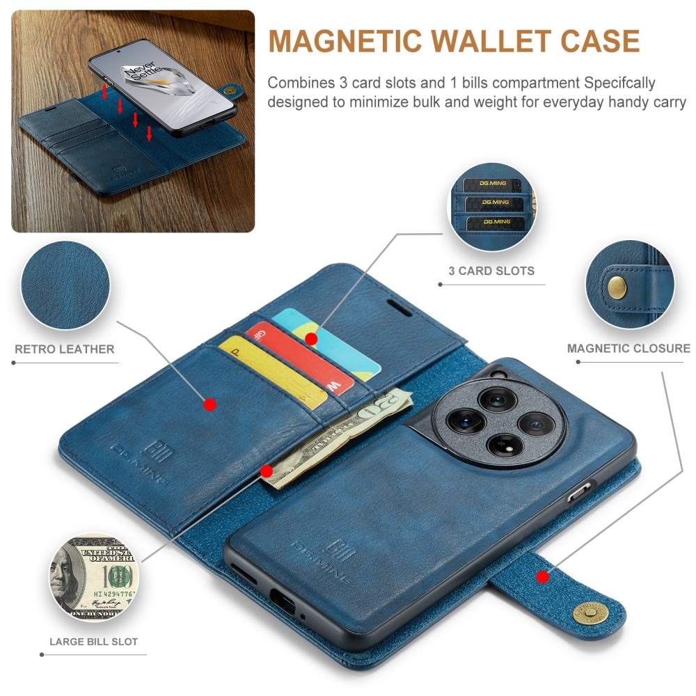 Cover portafoglio Magnet Wallet OnePlus 12 Blue