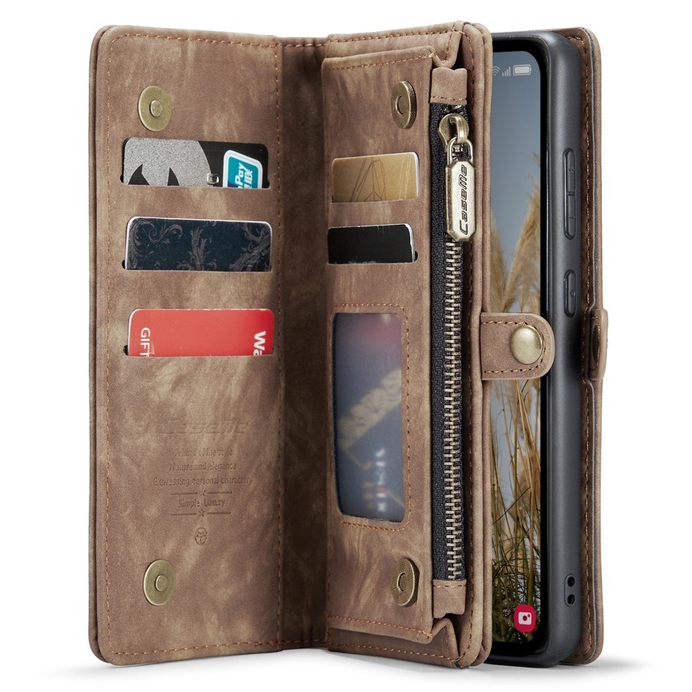 Cover portafoglio Multi-Slot Samsung Galaxy A35 Marrone