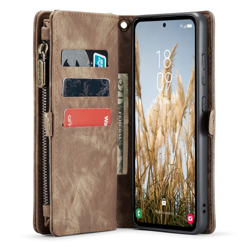 Cover portafoglio Multi-Slot Samsung Galaxy A35 Marrone