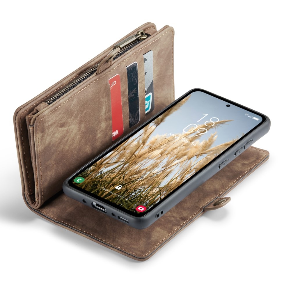 Cover portafoglio Multi-Slot Samsung Galaxy A35 Marrone