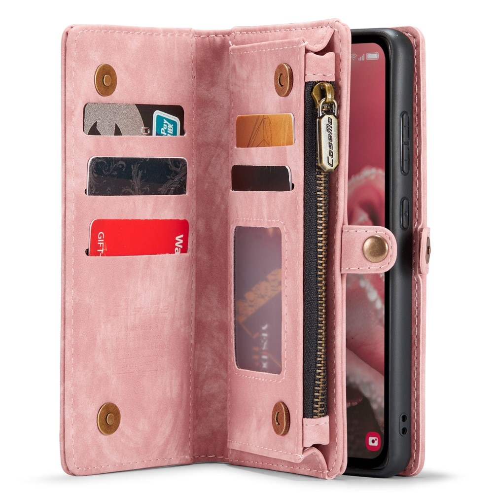 Cover portafoglio Multi-Slot Samsung Galaxy A35 rosa