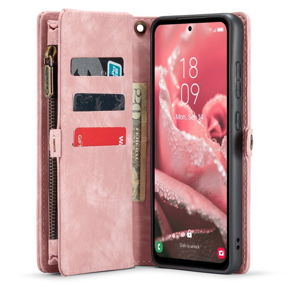 Cover portafoglio Multi-Slot Samsung Galaxy A35 rosa