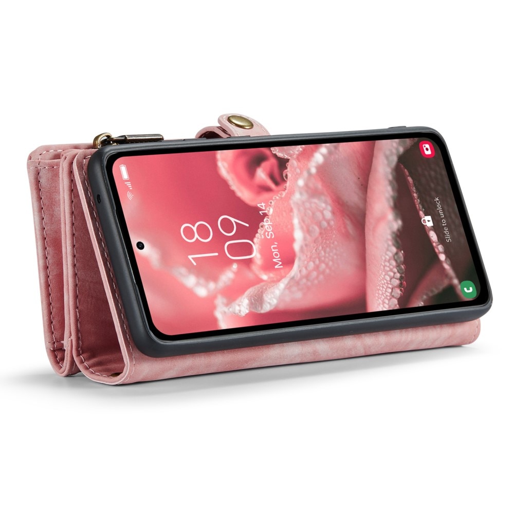 Cover portafoglio Multi-Slot Samsung Galaxy A35 rosa