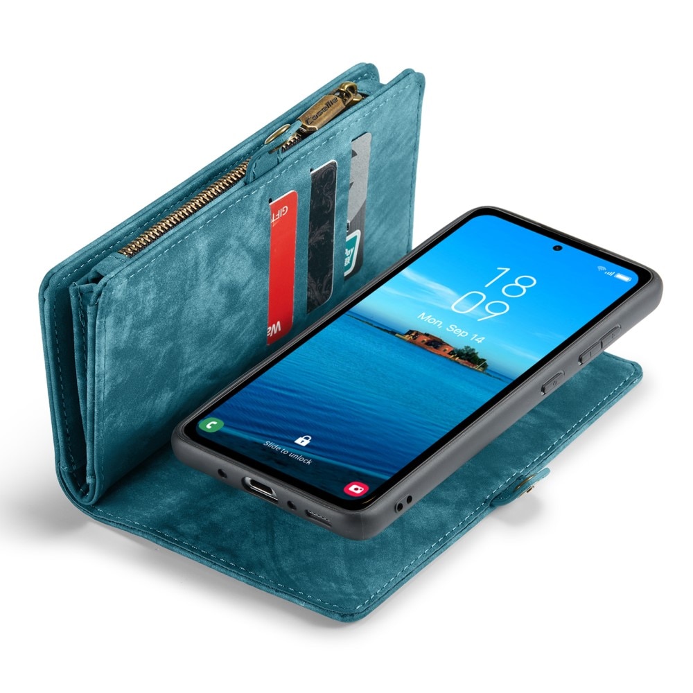 Cover portafoglio Multi-Slot Samsung Galaxy A35 blu