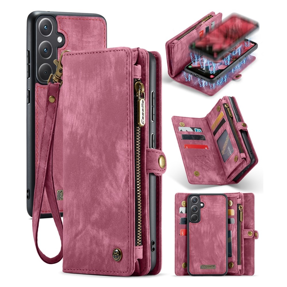 Cover portafoglio Multi-Slot Samsung Galaxy A35 Rosso