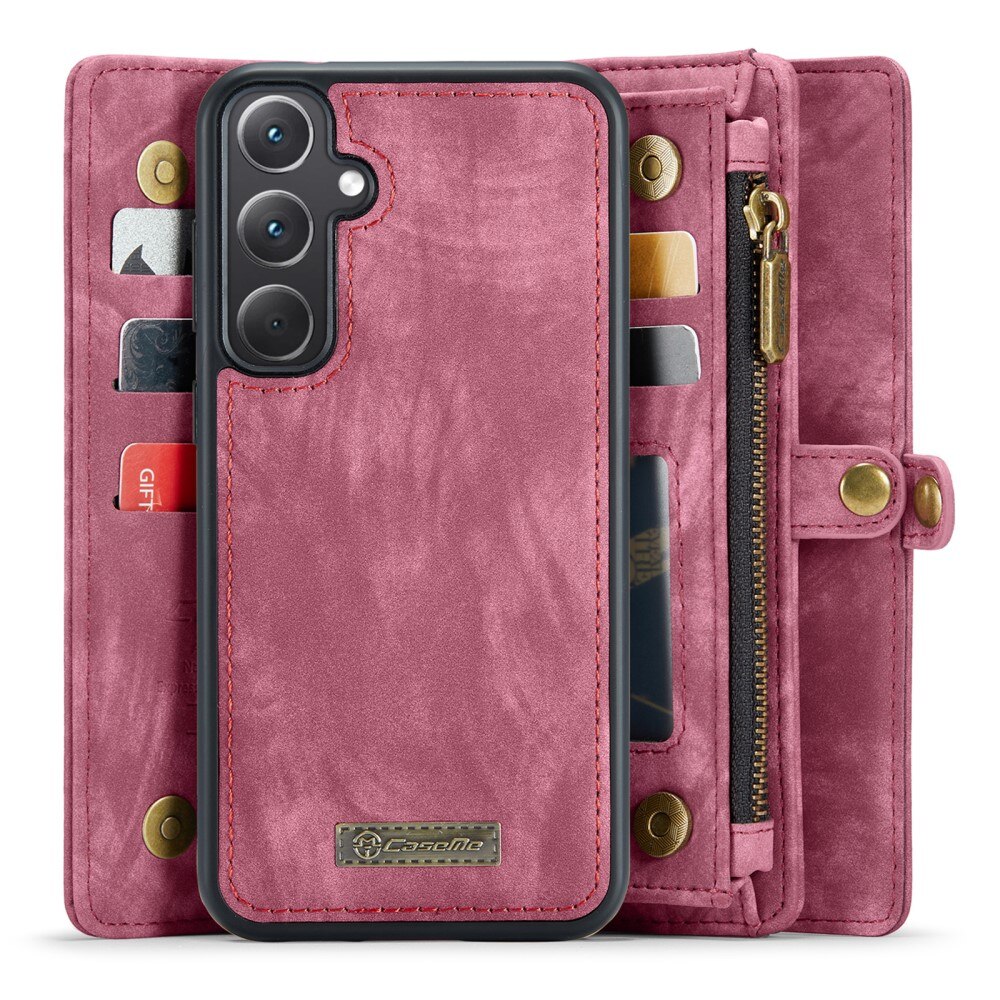 Cover portafoglio Multi-Slot Samsung Galaxy A35 rosso