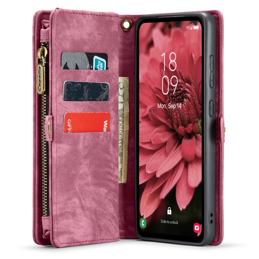 Cover portafoglio Multi-Slot Samsung Galaxy A35 Rosso