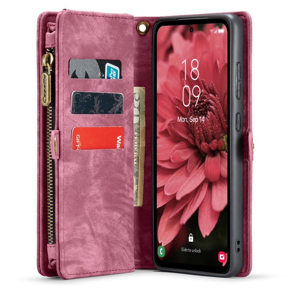 Cover portafoglio Multi-Slot Samsung Galaxy A35 rosso