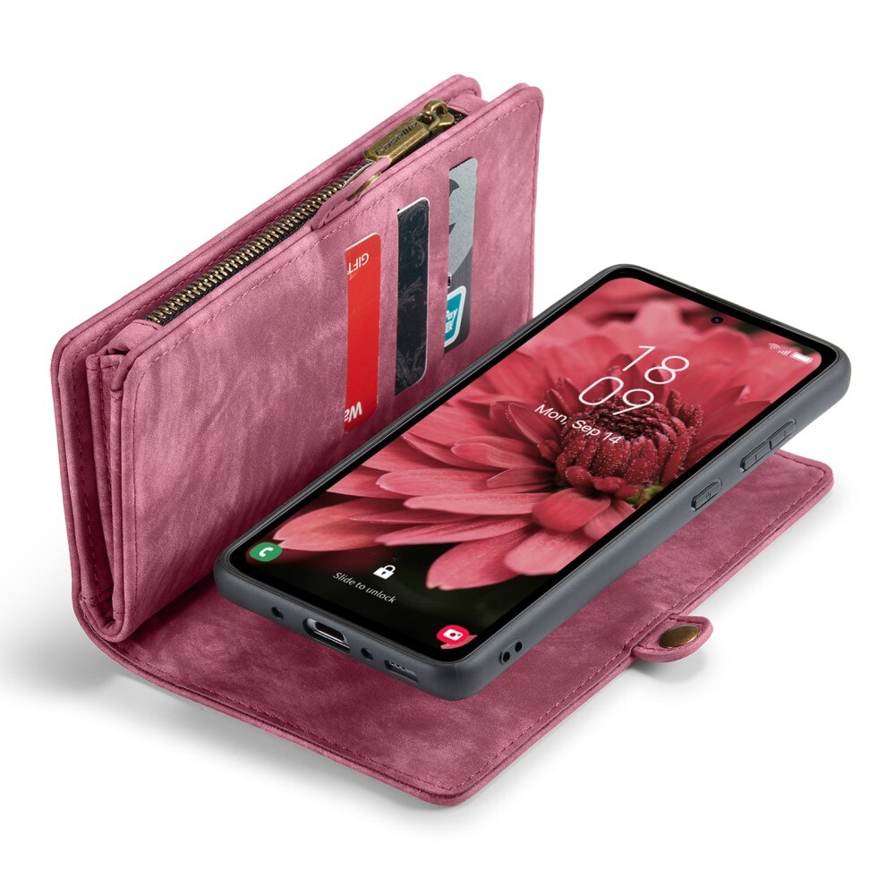 Cover portafoglio Multi-Slot Samsung Galaxy A35 rosso