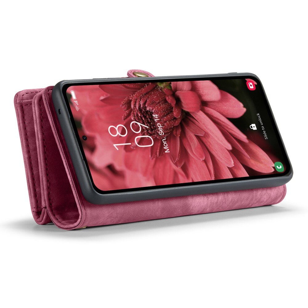 Cover portafoglio Multi-Slot Samsung Galaxy A35 rosso