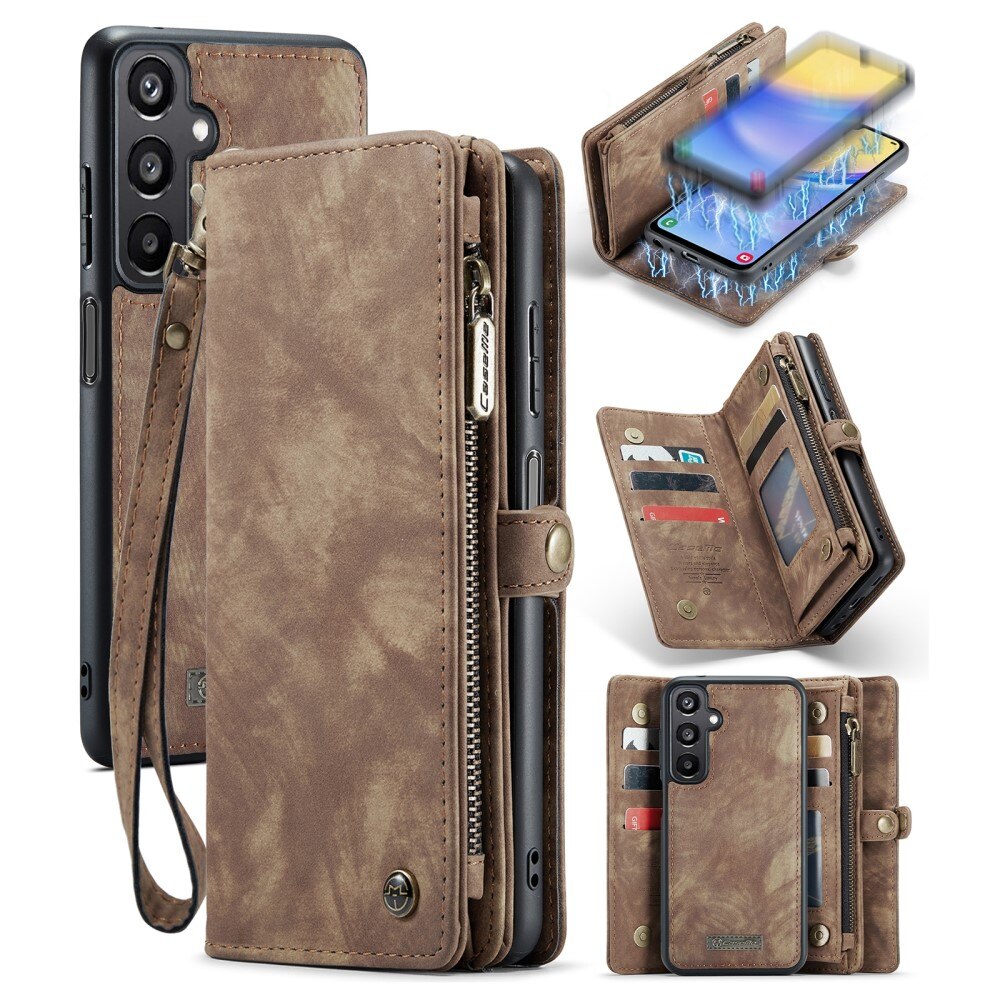 Cover portafoglio Multi-Slot Samsung Galaxy A15 marrone