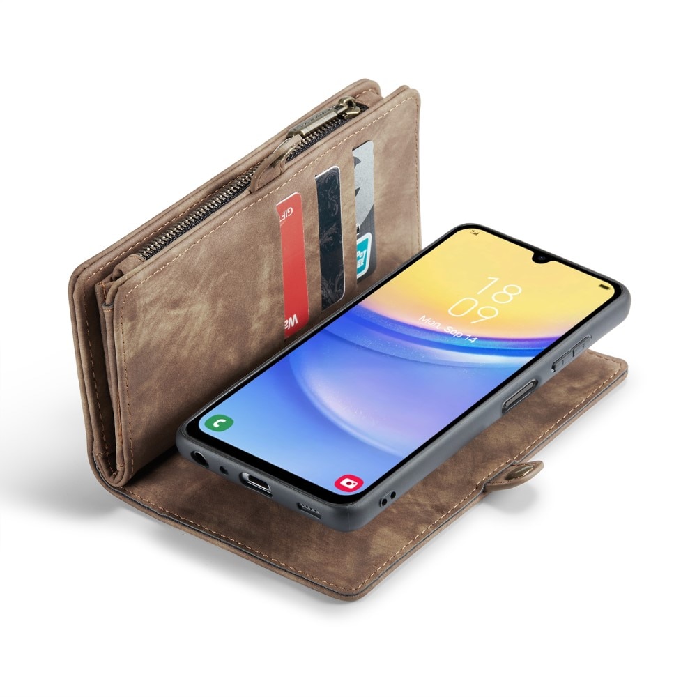 Cover portafoglio Multi-Slot Samsung Galaxy A15 marrone