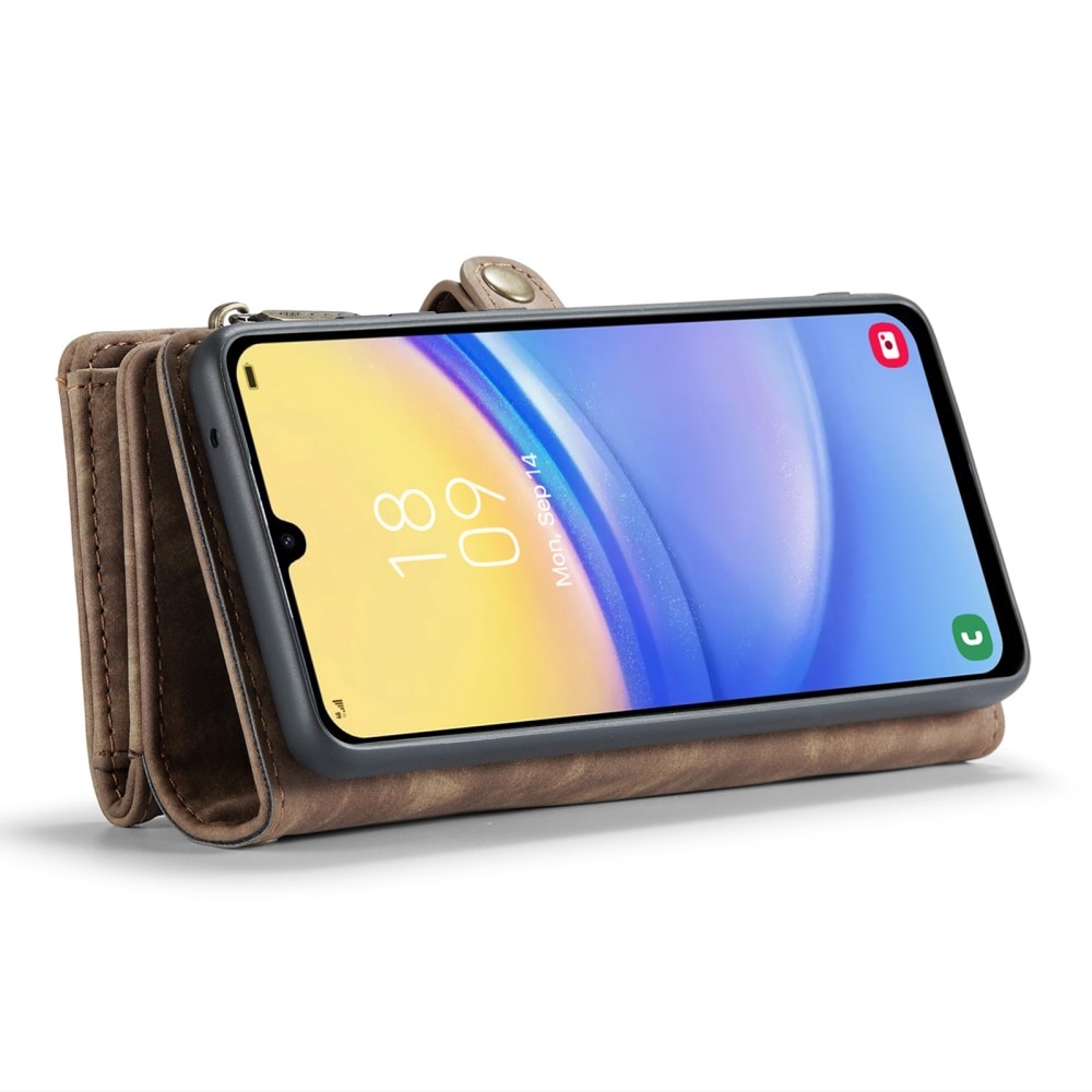 Cover portafoglio Multi-Slot Samsung Galaxy A15 marrone