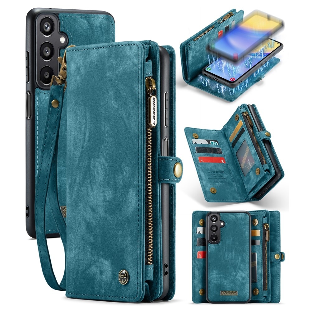 Cover portafoglio Multi-Slot Samsung Galaxy A15 blu