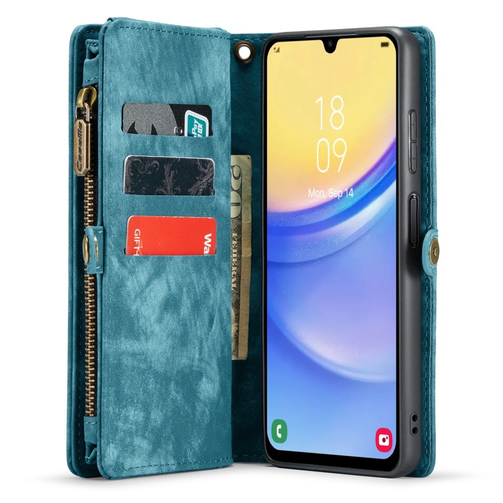 Cover portafoglio Multi-Slot Samsung Galaxy A15 blu