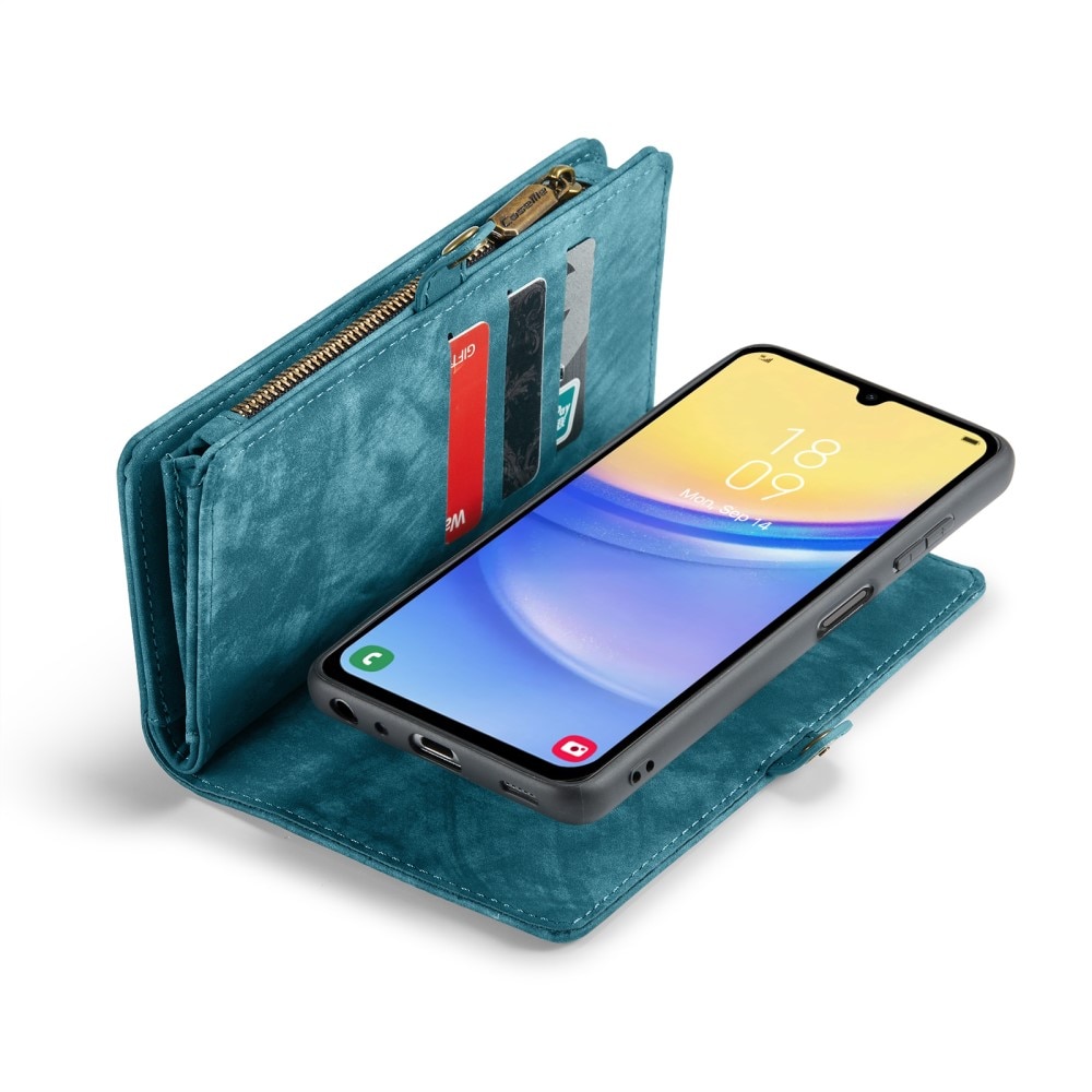 Cover portafoglio Multi-Slot Samsung Galaxy A15 blu