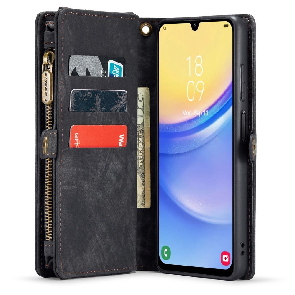 Cover portafoglio Multi-Slot Samsung Galaxy A15 grigio