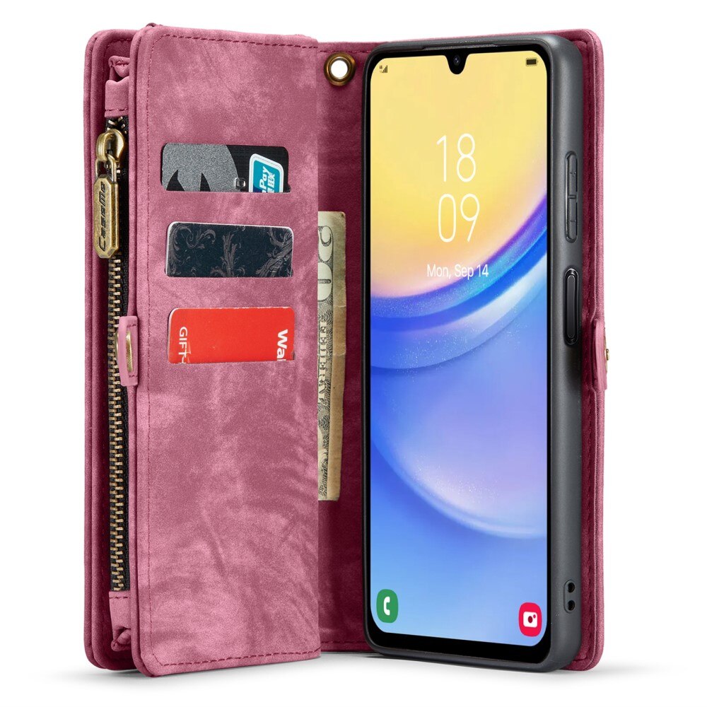 Cover portafoglio Multi-Slot Samsung Galaxy A15 rosso