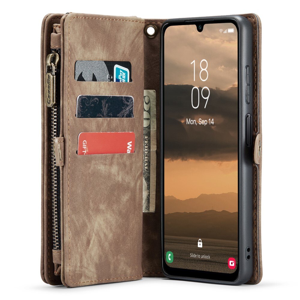 Cover portafoglio Multi-Slot Samsung Galaxy A25 marrone