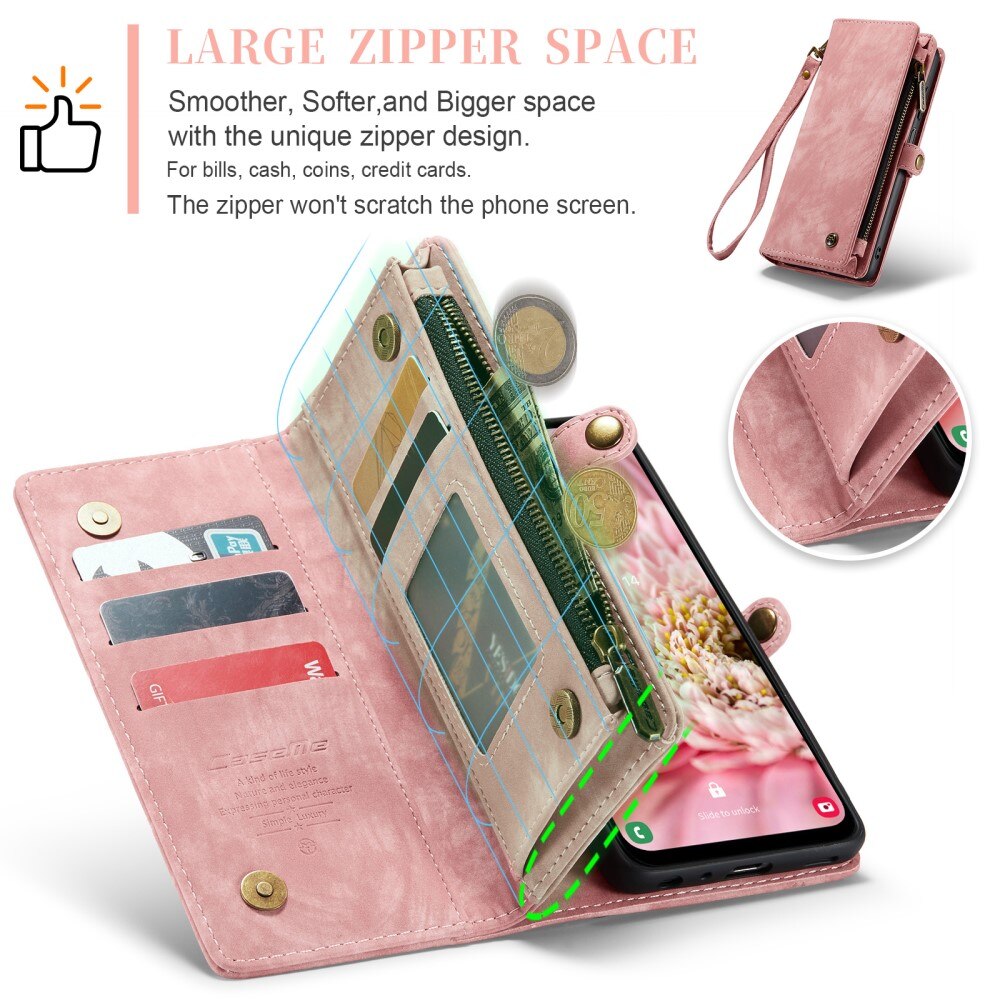 Cover portafoglio Multi-Slot Samsung Galaxy A25 Rosa