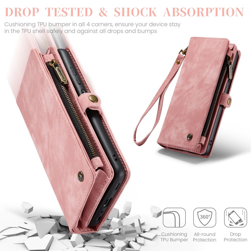 Cover portafoglio Multi-Slot Samsung Galaxy A25 Rosa