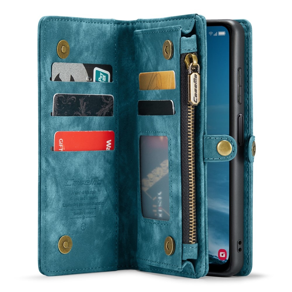 Cover portafoglio Multi-Slot Samsung Galaxy A25 blu