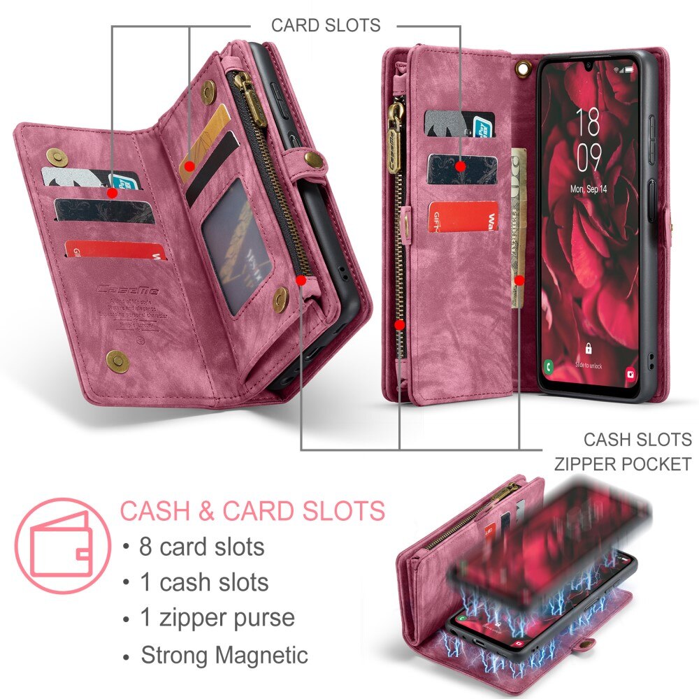 Cover portafoglio Multi-Slot Samsung Galaxy A25 Rosso