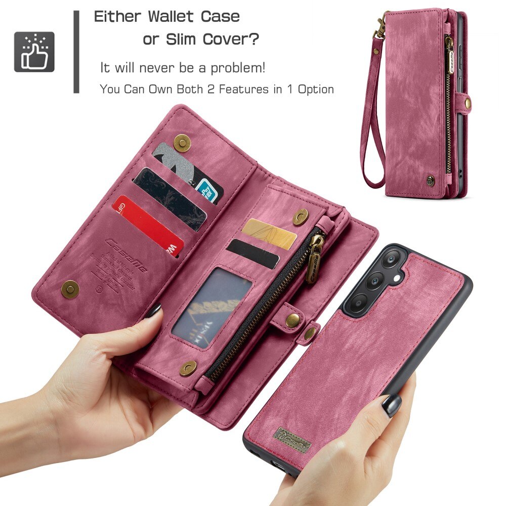 Cover portafoglio Multi-Slot Samsung Galaxy A25 Rosso