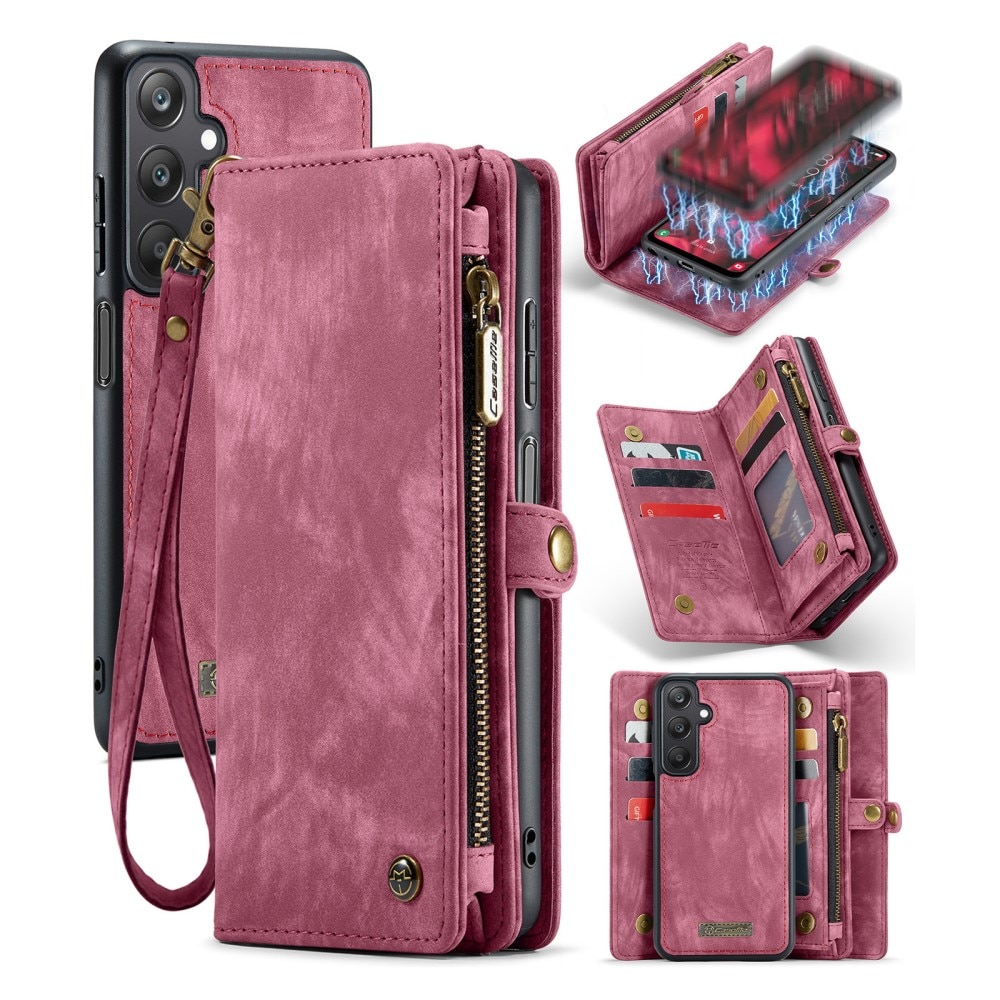 Cover portafoglio Multi-Slot Samsung Galaxy A25 Rosso