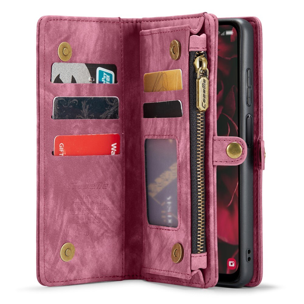 Cover portafoglio Multi-Slot Samsung Galaxy A25 Rosso