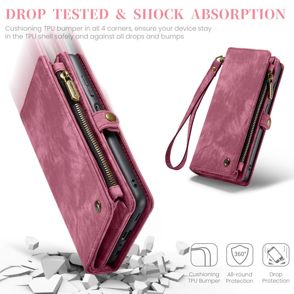 Cover portafoglio Multi-Slot Samsung Galaxy A25 Rosso