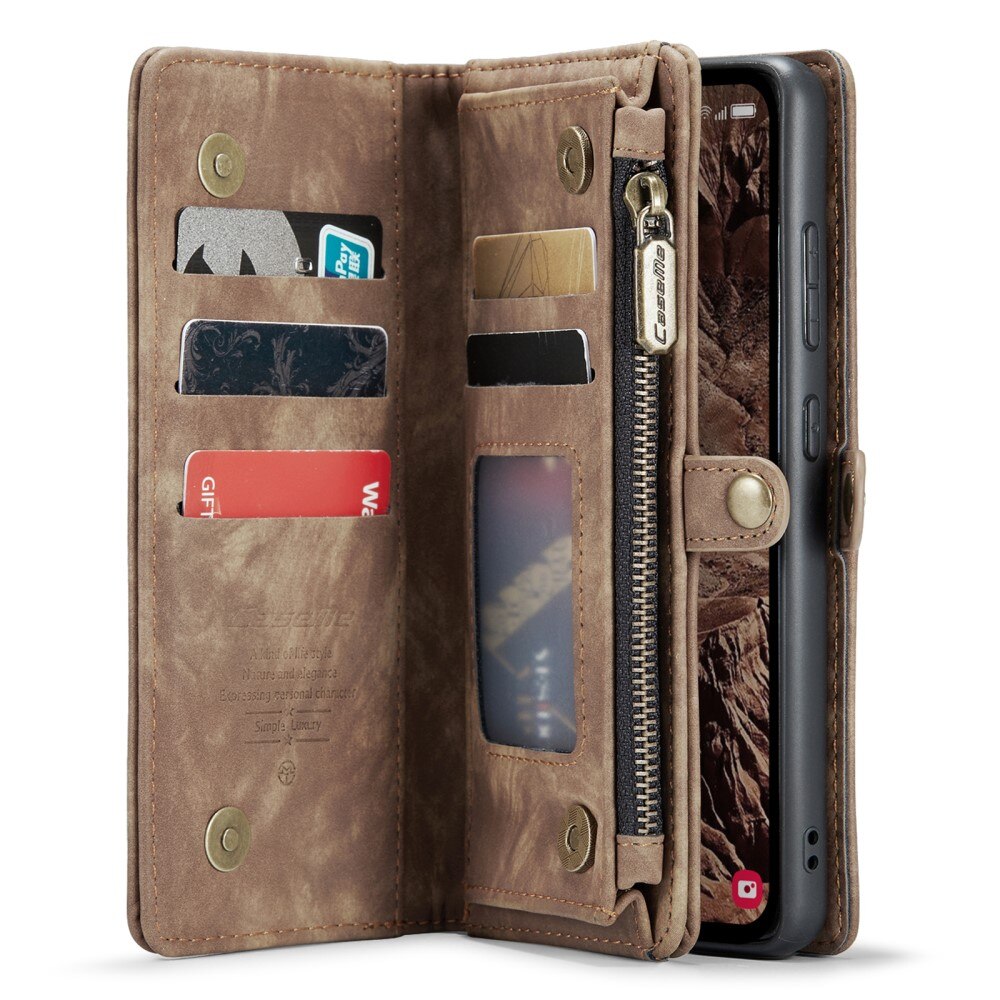 Cover portafoglio Multi-Slot Samsung Galaxy A55 marrone