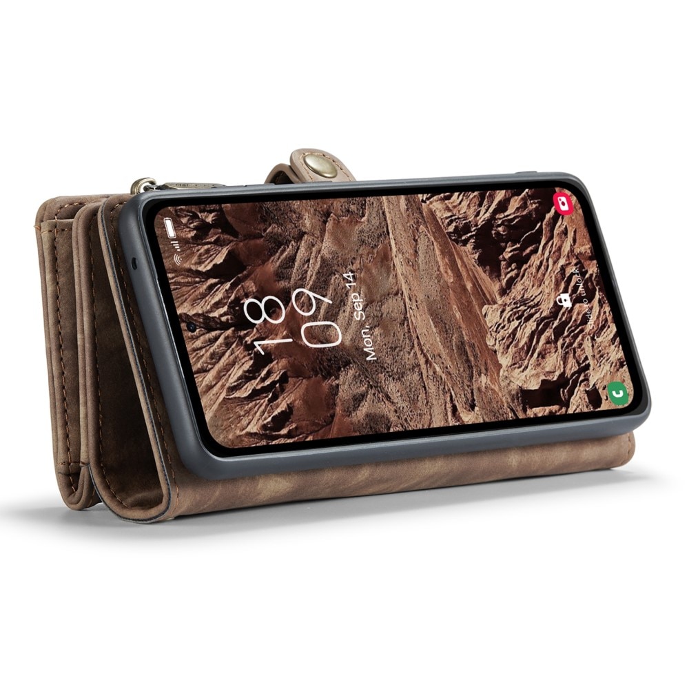 Cover portafoglio Multi-Slot Samsung Galaxy A55 marrone