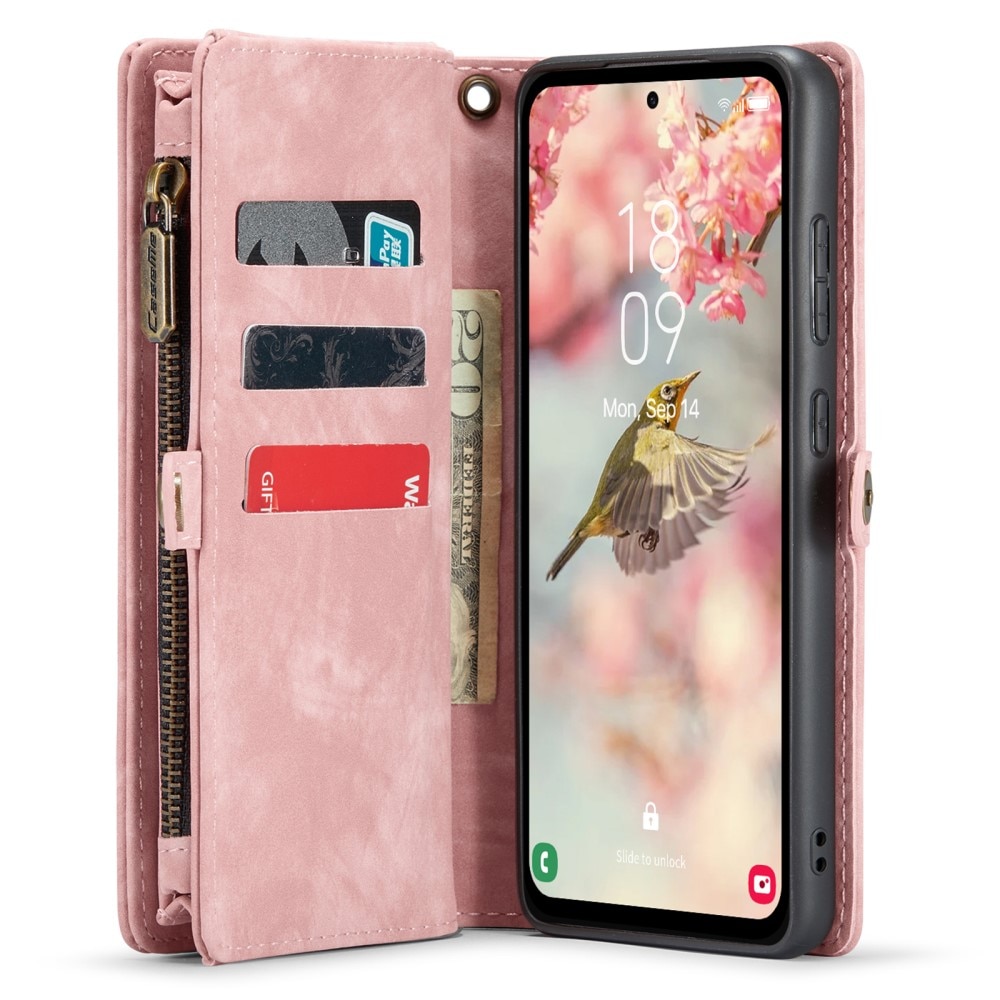 Cover portafoglio Multi-Slot Samsung Galaxy A55 rosa