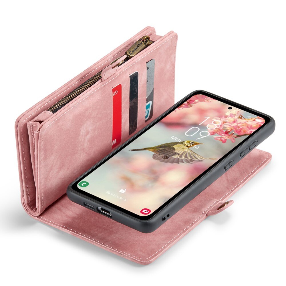 Cover portafoglio Multi-Slot Samsung Galaxy A55 rosa