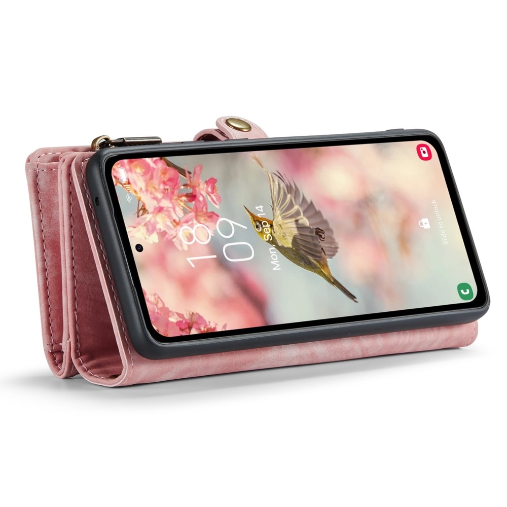 Cover portafoglio Multi-Slot Samsung Galaxy A55 rosa