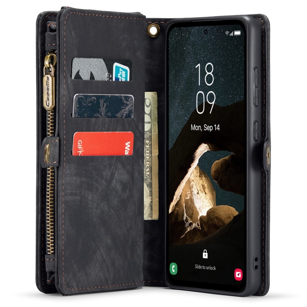 Cover portafoglio Multi-Slot Samsung Galaxy A55 grigio