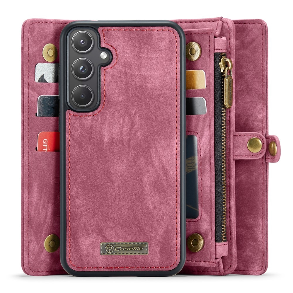 Cover portafoglio Multi-Slot Samsung Galaxy A55 rosso