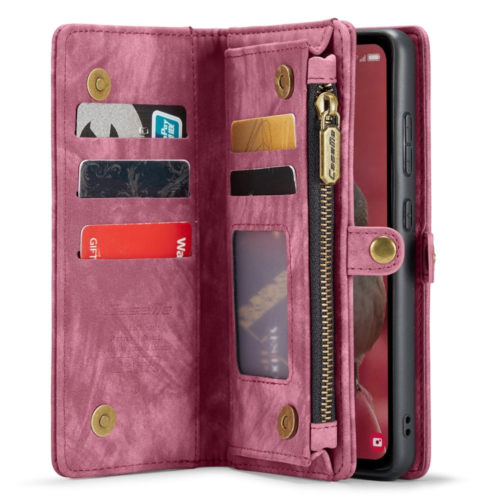 Cover portafoglio Multi-Slot Samsung Galaxy A55 rosso