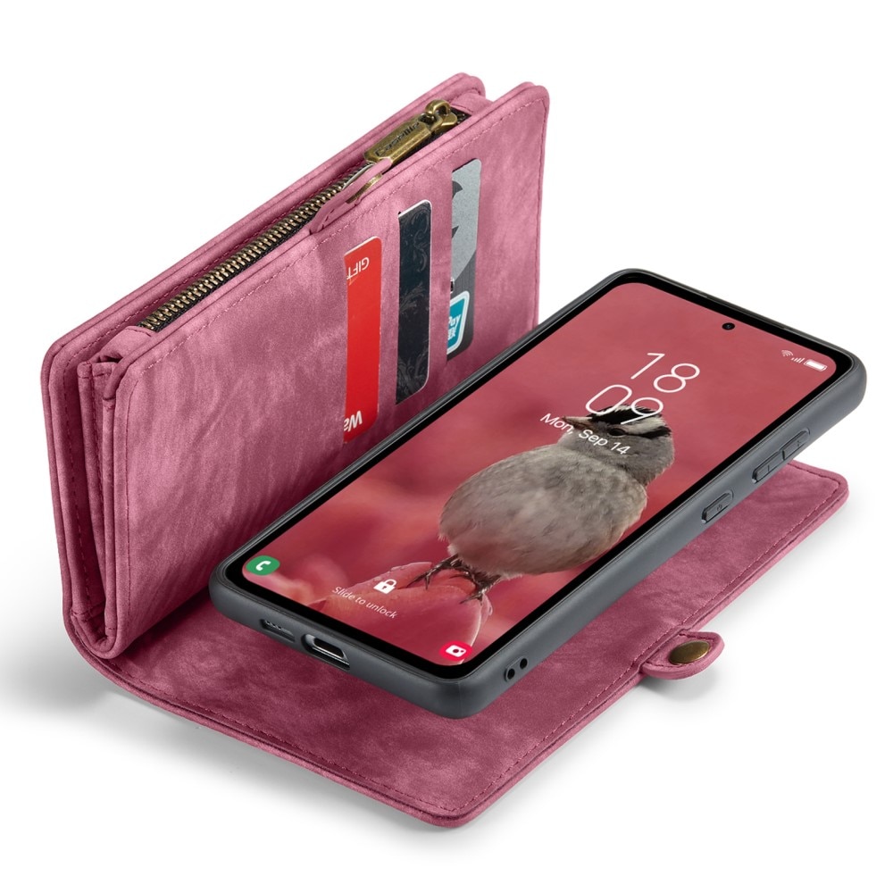 Cover portafoglio Multi-Slot Samsung Galaxy A55 rosso