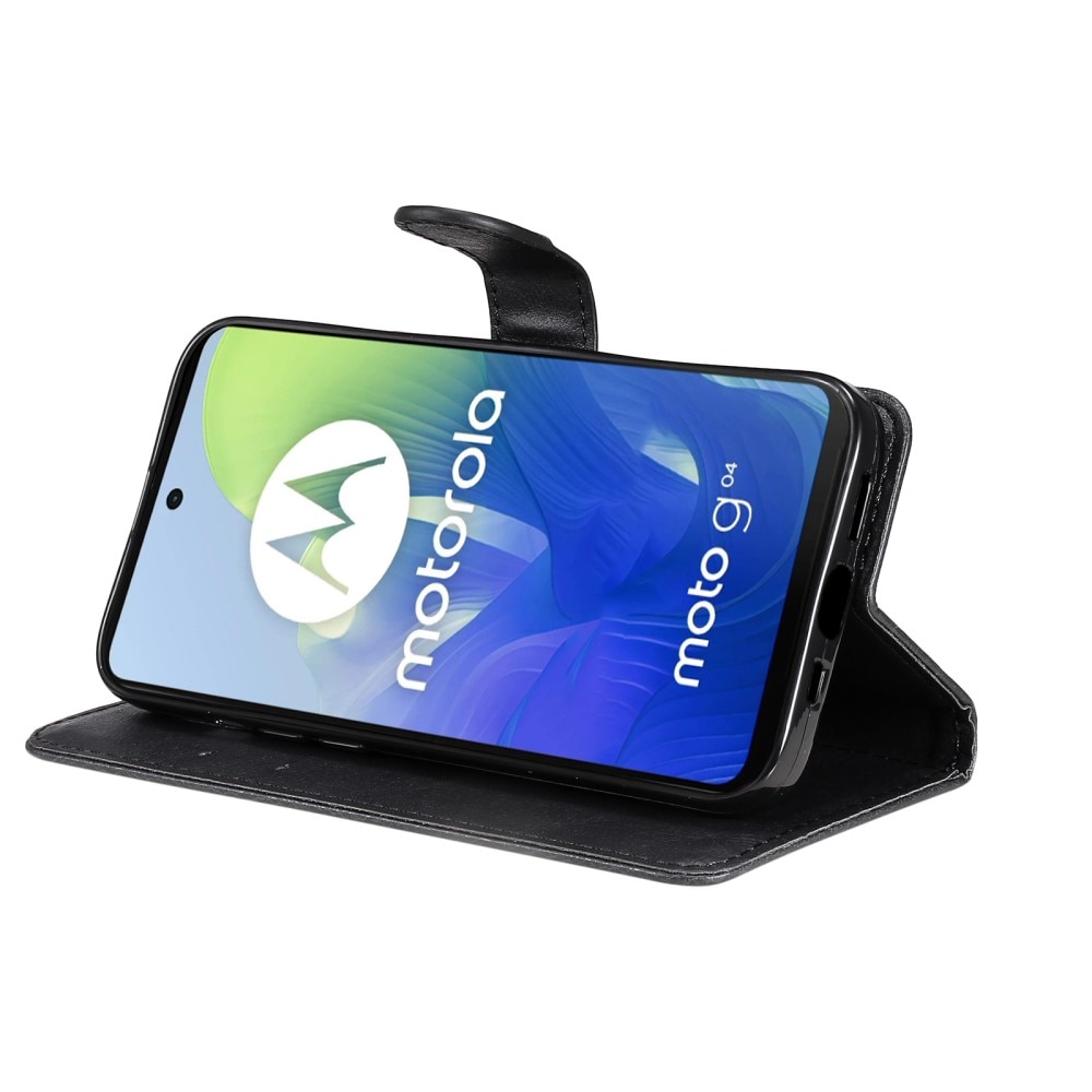 Custodie a portafoglio Motorola Moto G04 nero