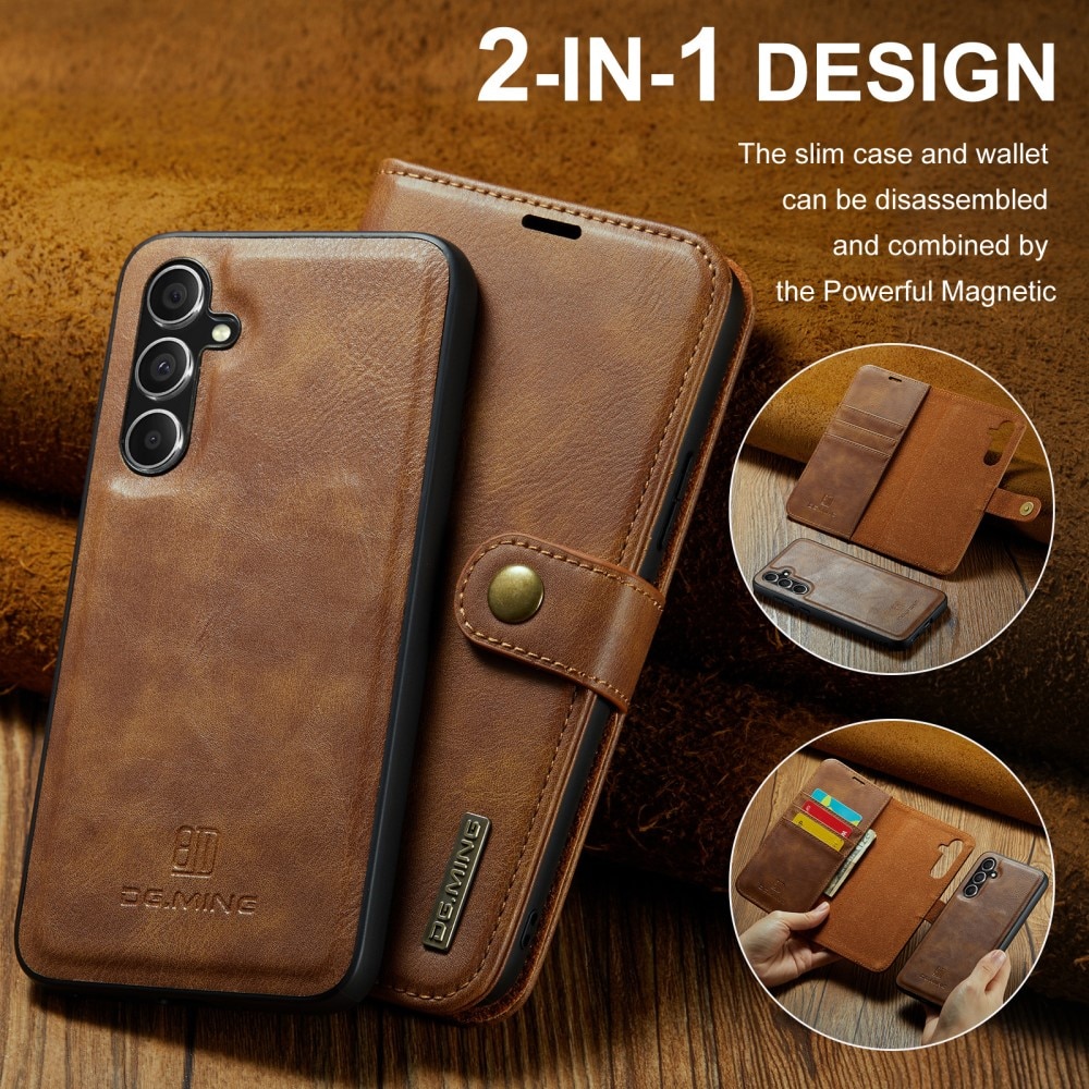 Cover portafoglio Magnet Wallet Samsung Galaxy A55 Cognac