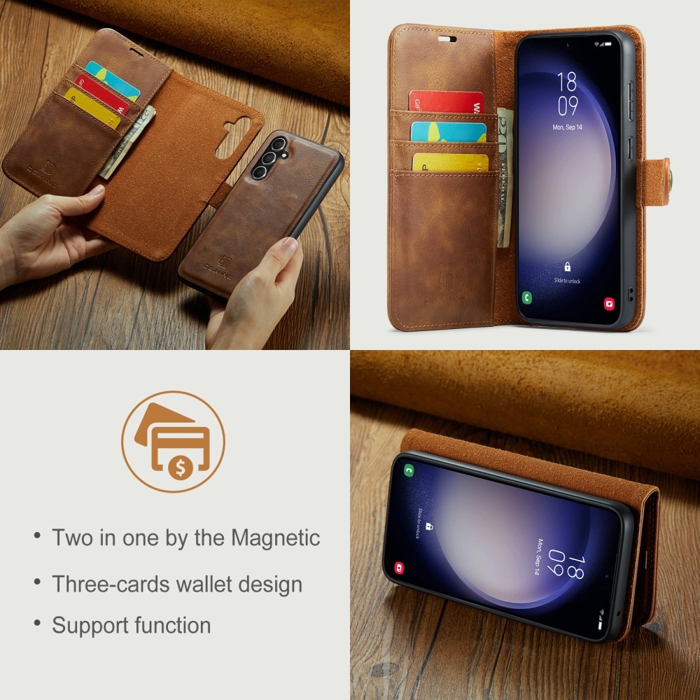 Cover portafoglio Magnet Wallet Samsung Galaxy A55 Cognac