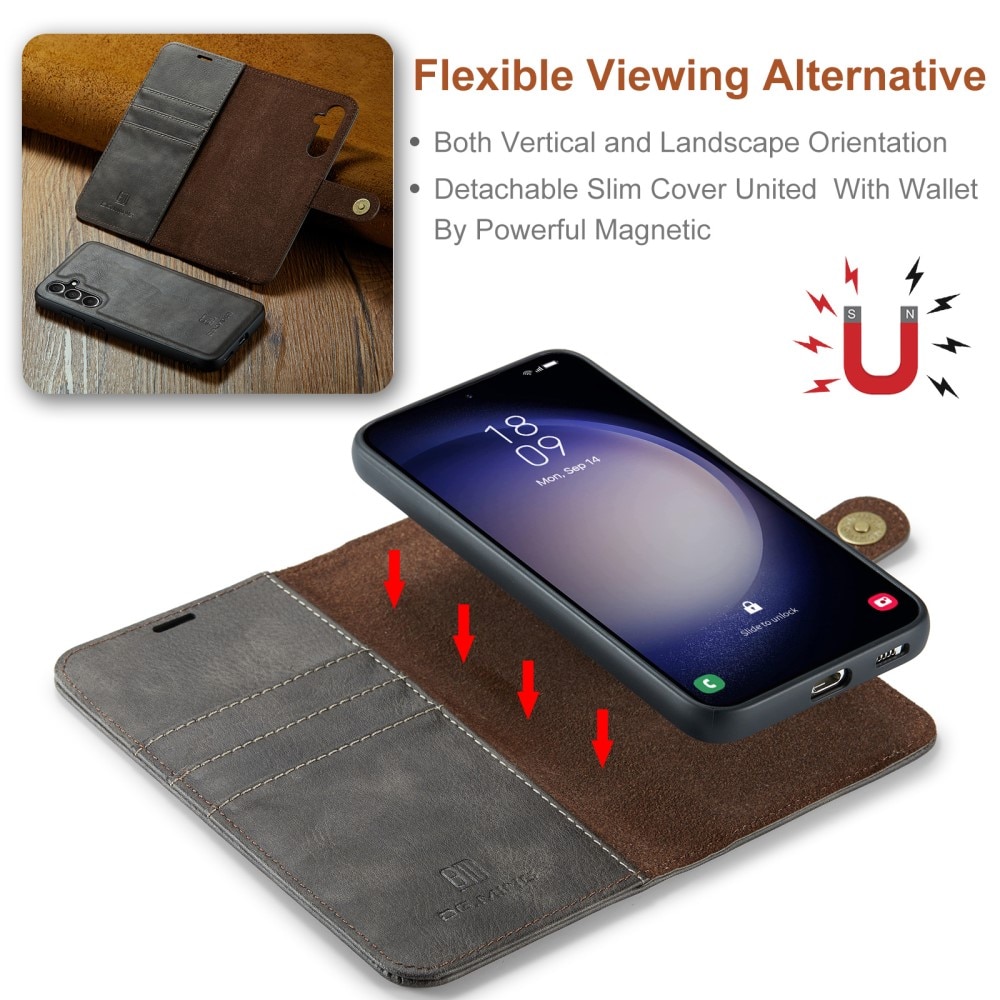 Cover portafoglio Magnet Wallet Samsung Galaxy A55 Brown