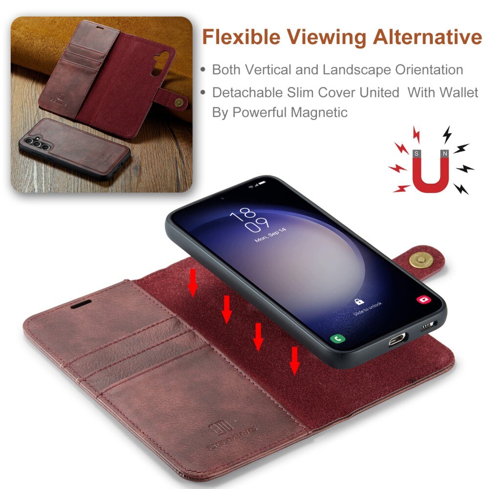 Cover portafoglio Magnet Wallet Samsung Galaxy A55 Red