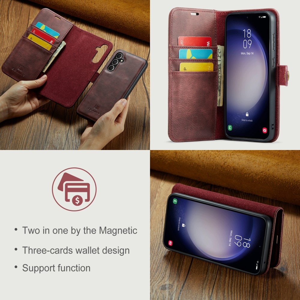 Cover portafoglio Magnet Wallet Samsung Galaxy A55 Red