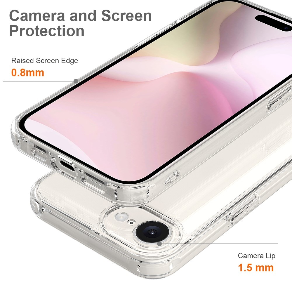 Cover ibride per iPhone SE (2024) trasparente