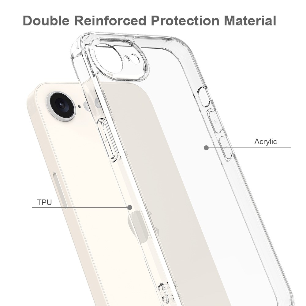 Cover ibride per iPhone SE (2024) trasparente