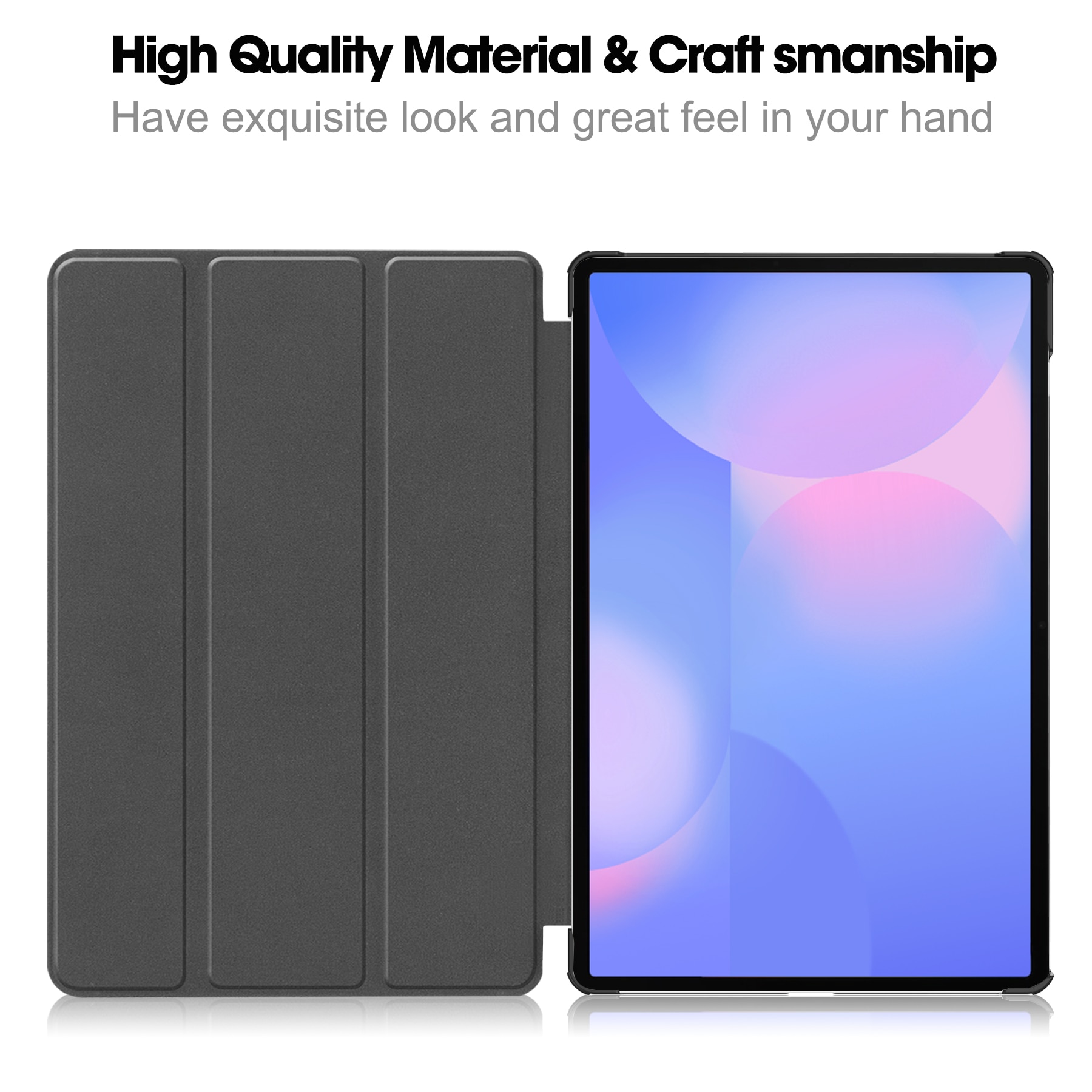 Cover Tri-Fold Samsung Galaxy Tab S10 FE Plus Nero