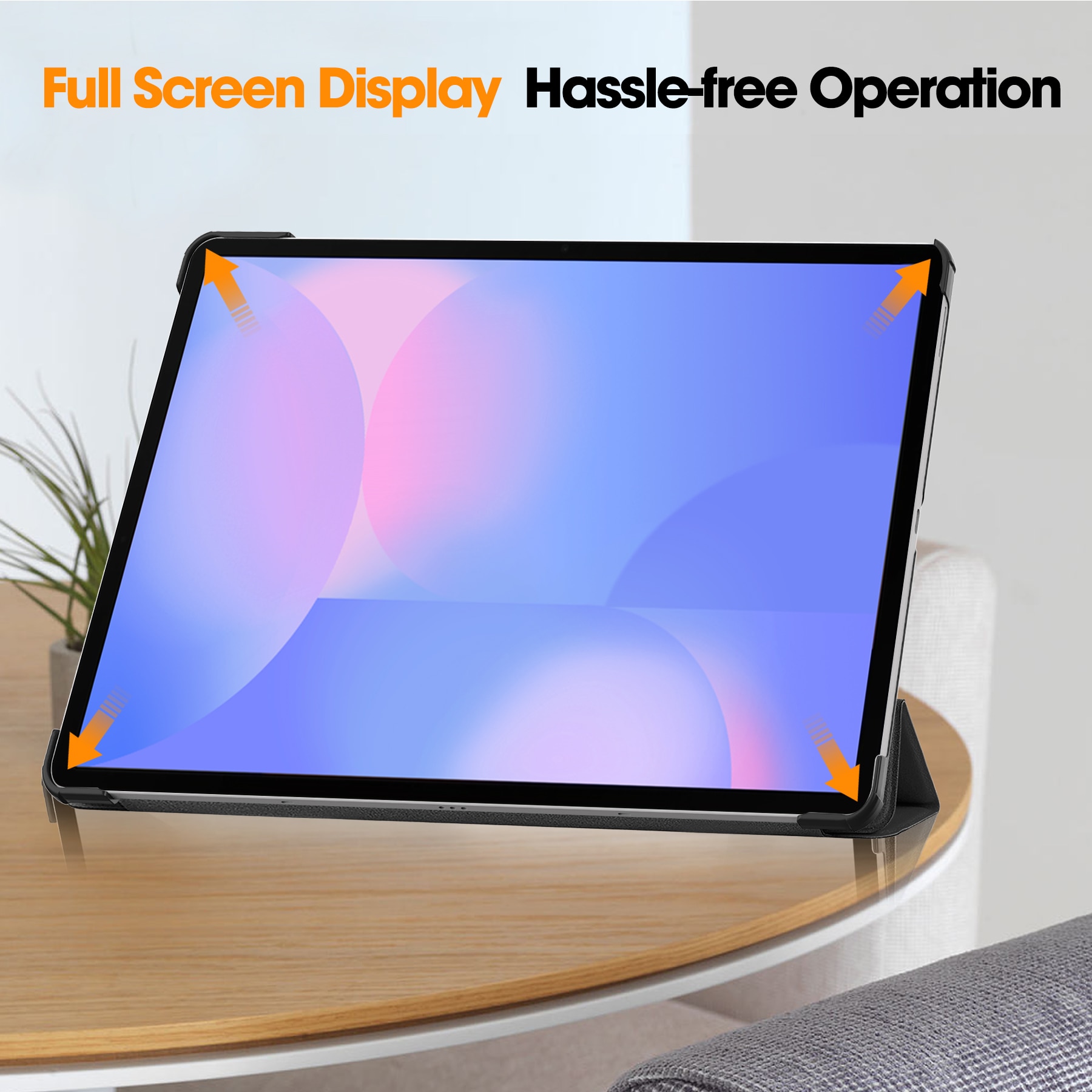 Cover Tri-Fold Samsung Galaxy Tab S10 FE Plus Nero